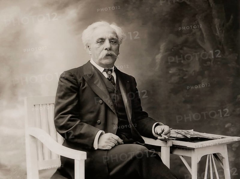 Portrait of Gabriel Urbain Fauré, 1845 – 1924, French composer, digitally edited according to a photograph by Nadar, 1905