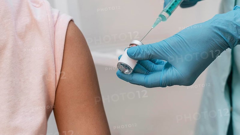 Patient getting vaccine