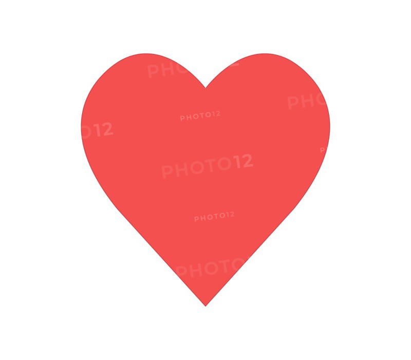 Heart icon illustrated in vector on white background