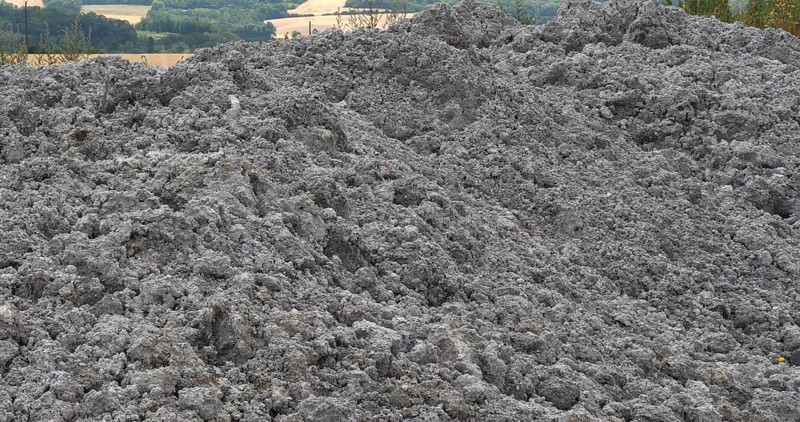 Sewage Sludge that will be used for Spreading in the Agricultural Fields, Normandy in France