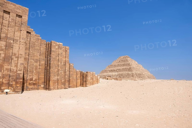 Saqqara contains the oldest complete stone building complex known in history, the Pyramid of Djoser, built during the Third Dynasty. Admire the grandeur of the Saqqara Step Pyramid, a historical marvel and precursor to the Giza Pyramids, nestled in the Saqqara necropolis of Egypt