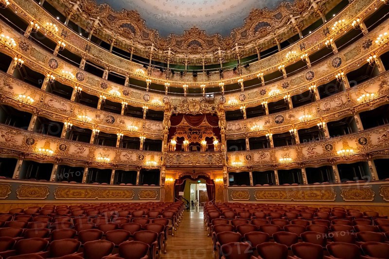 Interior view, theatre, Teatro La Fenice, Venice, Veneto, Italy, Europe