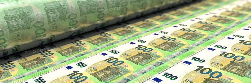 100 euro bills are printed
