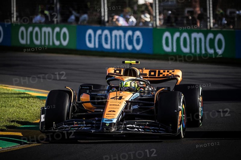 MELBOURNE, AUSTRALIA, APRIL 2: Lando Norris of Great Britain drives the McLaren MCL36 on race day during the 2023 Australian Grand Prix at Albert Park on April 2, 2023 in Melbourne, Australia, Oceania
