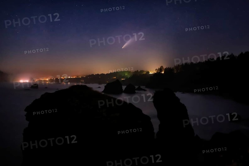Comet Neowise as seen from Northern California, USA, North America