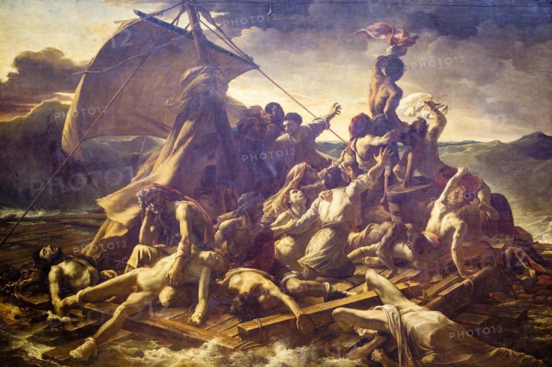 La balsa de la Medusa, (Le Radeau de la Méduse), Théodore Géricault, 1819, Óleo sobre lienzo, Romanticismo, Museo del Louvre, museo nacional de Francia, Paris, France, Western Europe, Europe
