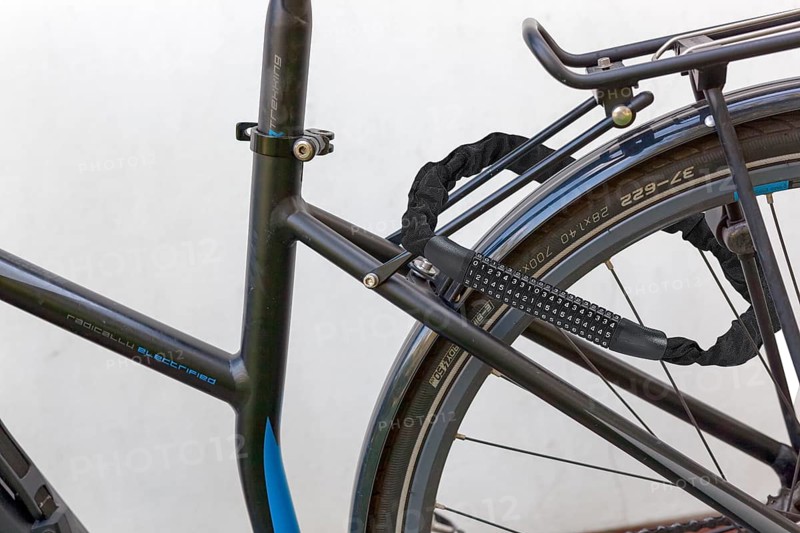 Bicycle with combination lock