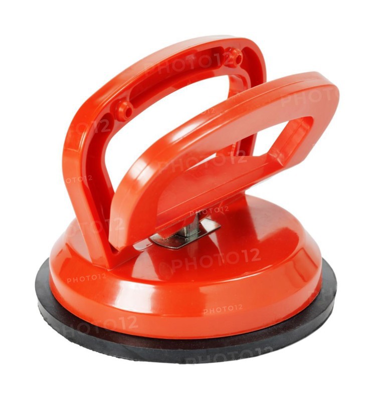 A Suction cup tool. Used for lifting window glass, tile and to pull out dents in cars etc