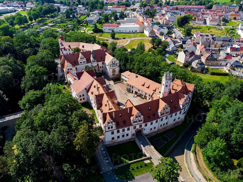 Hinterglauchau Castle is a Renaissance castle in Glauchau in western Saxony. It was built from 1470 onwards on the site of a castle built around 1170 by the Lords of Schönburg and formed the centre of their dominion for centuries