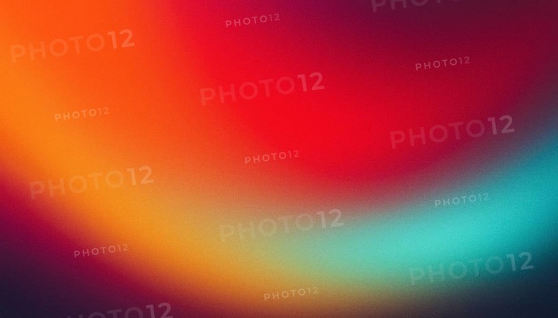 Red purple blue colors fusion gradient background vibrant grainy textured art poster design, smooth vivid color flow