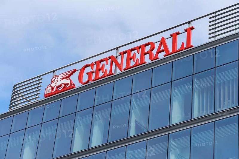 Madrid, Spain, October 10, 2021: Generali Group Headquarter in Madrid. It is the largest of its kind in Italy and among the top ten largest insurance companies in the world by net premiums and asset, Europe