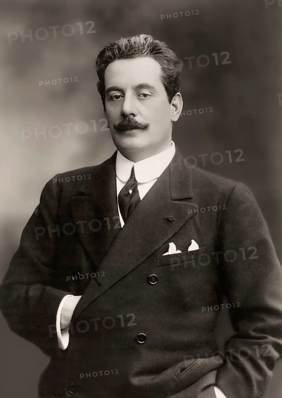 Giacomo Puccini, 1858 –1924, Italian composer, digitally edited according to a photograph by A. Dupont