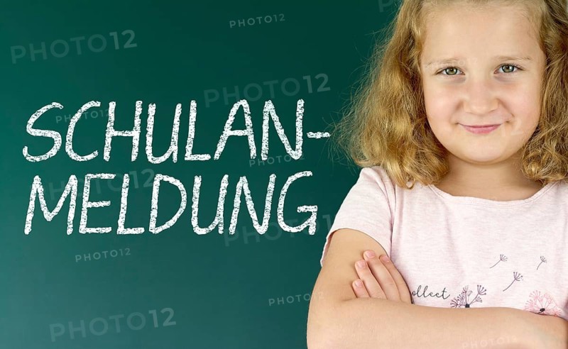 Symbolic image on the subject of school registration, school start, school enrolment, etc