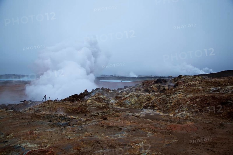 Steam spring in Reykjadalur, Iceland, Europe