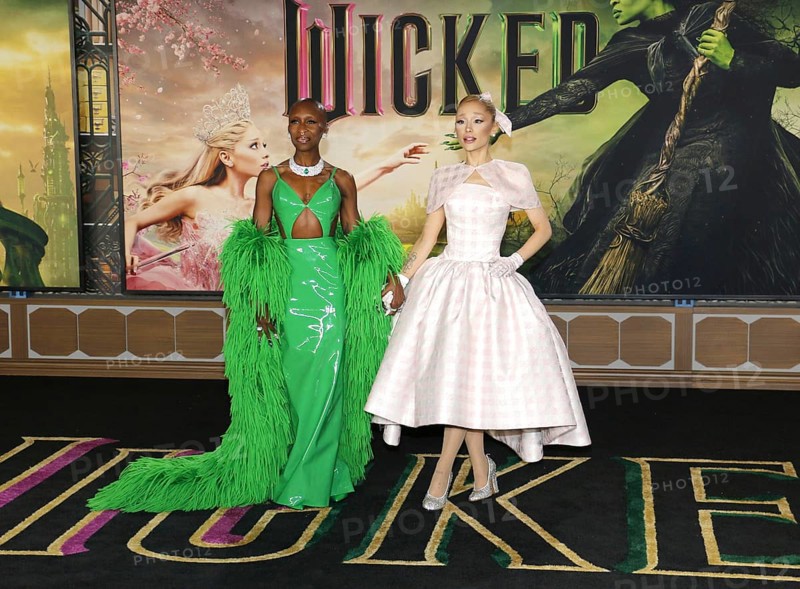 Cynthia Erivo and Ariana Grande at the Los Angeles premiere of 'Wicked' held at the Dorothy Chandler Pavilion in Los Angeles, USA on November 9, 2024., Los Angeles, California, USA, North America
