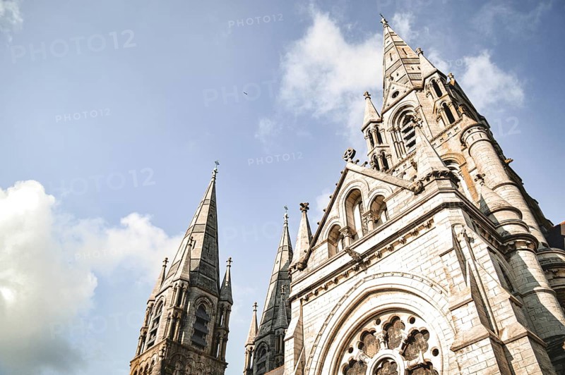 St. Mary's Cathedral showcasing a Gothic revival style of architecture, a popular tourist attraction in Killarney, Ireland, Europe