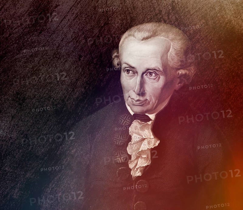 Immanuel Kant, 1724, 1804, German philosopher of the Enlightenment, digital edited according to Gottlieb Doebler