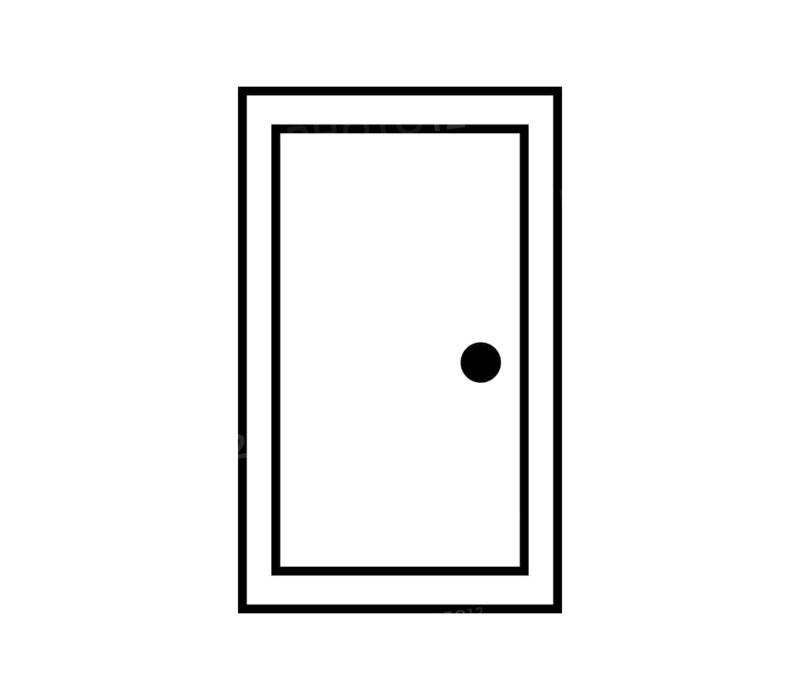 Dressing door icon illustrated in vector on white background
