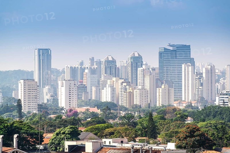 View of Sao Paulo city the biggest finance city in Brazil