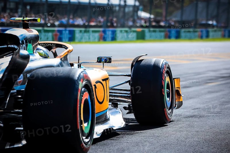 MELBOURNE, AUSTRALIA, APRIL 10: Lando Norris of McLaren F1 Team before the start of the 2022 Australian Formula 1 Grand Prix on 10th April 2022