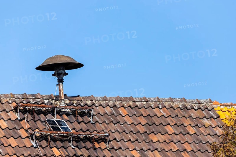 Motor siren Siren on the roof for alerting and warning