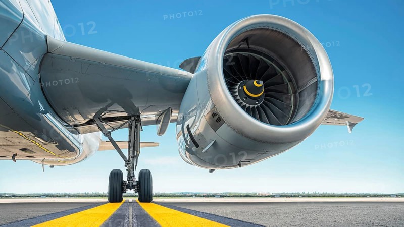 jet engine of an modern airliner