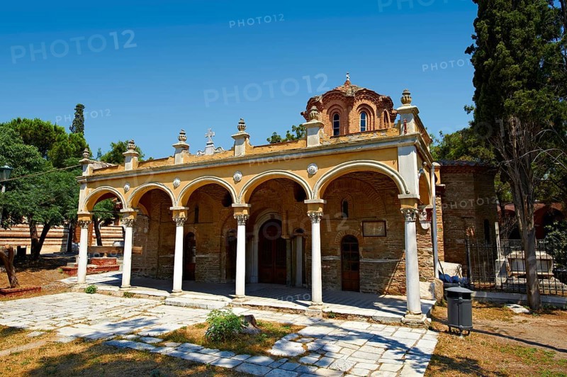 14th century Byzantine Monastery of Vlatades (Vlatadon) a Palaeochristian and Byzantine Monuments of Thessaloniki, Greece. A UNESCO World Heritage Site