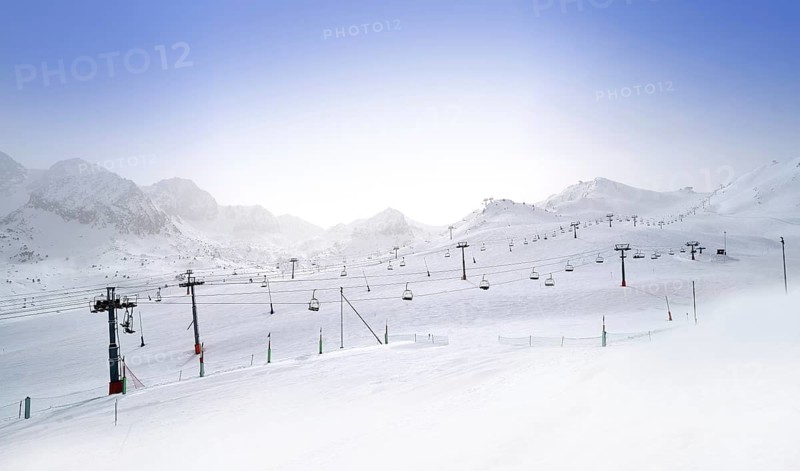 Pas de la Casa ski resort of Andorra in Grandvalira sector