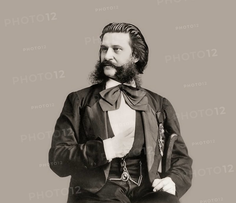 Johann Baptist Strauss II, 1825 – 1899, Austrian composer and violinist, 1879, digitally edited
