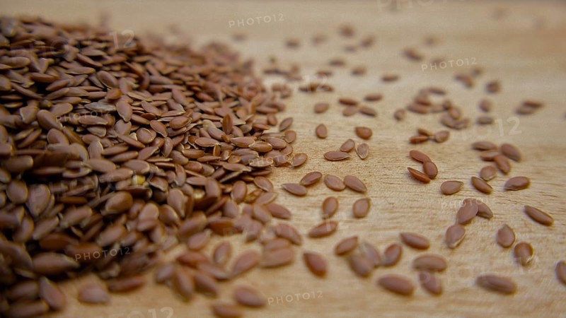 Close up of Flaxseeds (Linseeds) Spread Healthy Food Ingredient