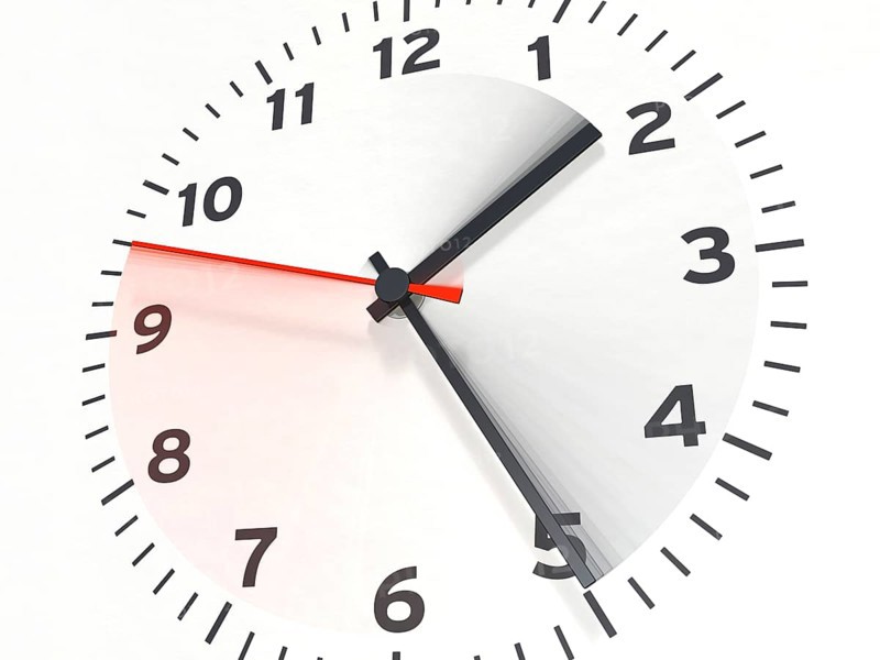 Fast running clock - time flies