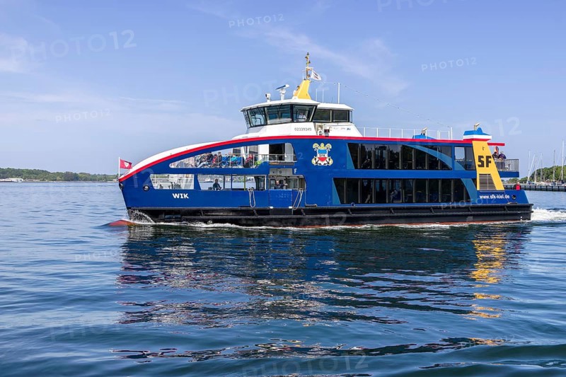 Passenger ship SFK Schiff Vik for local transport, Kiel, Schleswig-Holstein, Germany, Europe