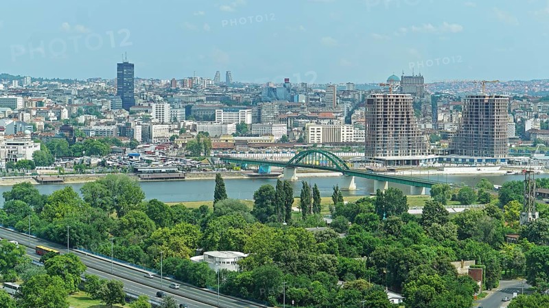 Belgrade capitol city of Serbia cityscape