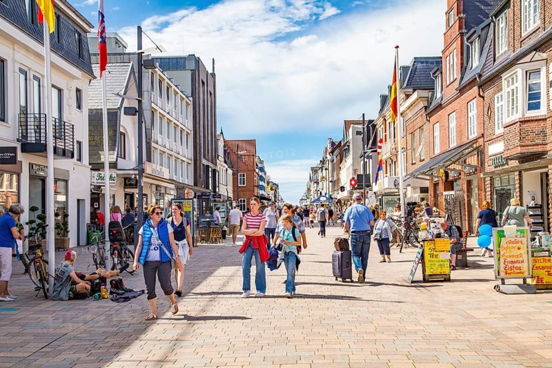Friedrichstraße pedestrian zone, Westerland, Sylt