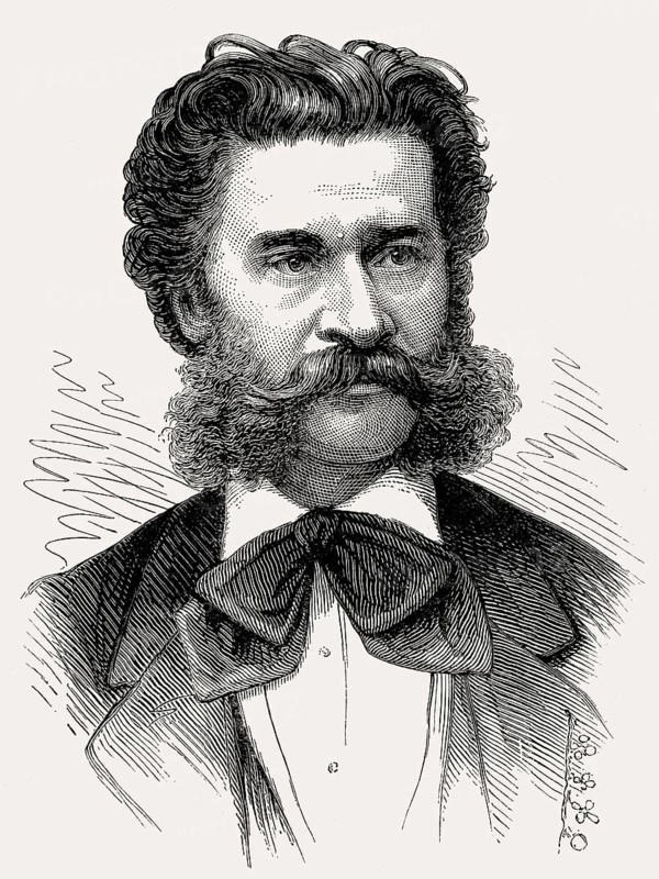 Johann Strauss II or Johann Strauss Jr., 1825 – 1899, Austrian composer of light music
