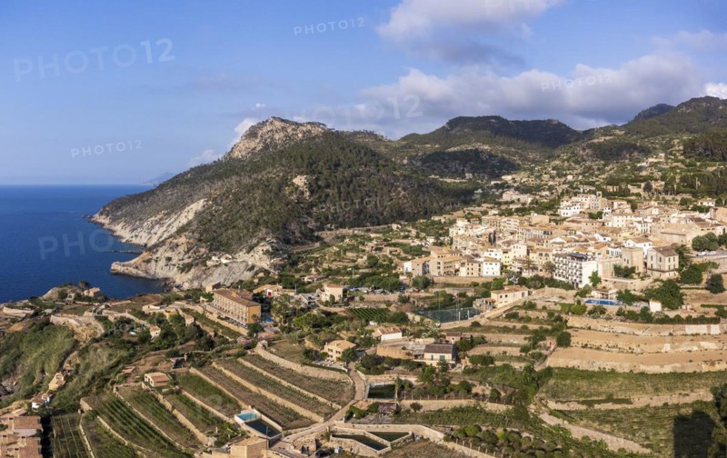 Cultivation terraces, Banyalbufar, Majorca, Balearic Islands, Spain, Europe