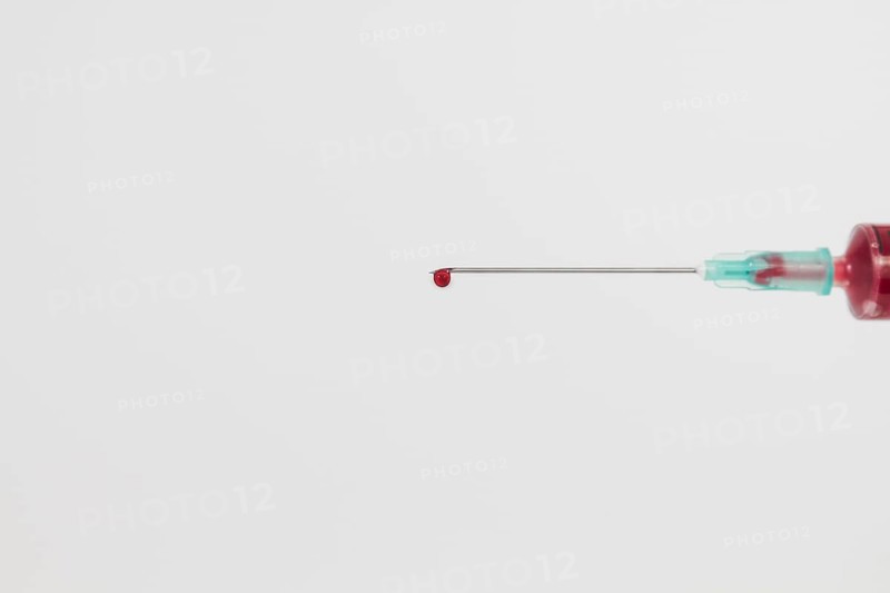 Needle with drop blood