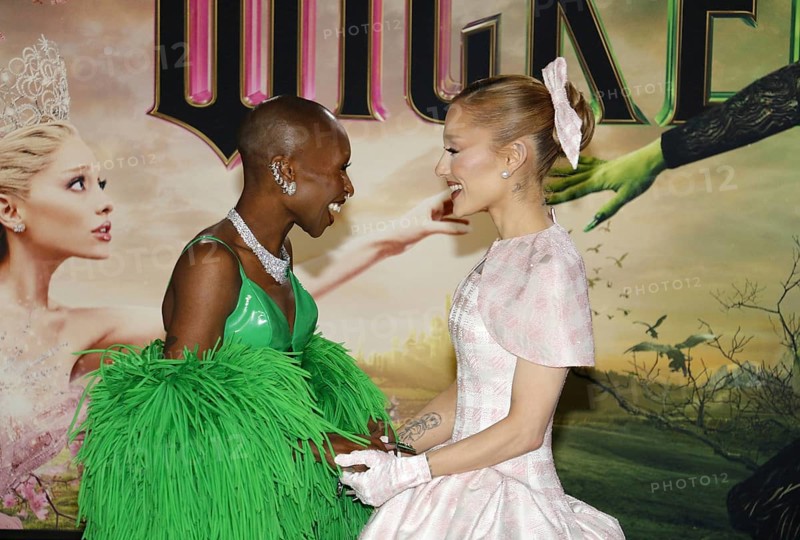 Cynthia Erivo and Ariana Grande at the Los Angeles premiere of 'Wicked' held at the Dorothy Chandler Pavilion in Los Angeles, USA on November 9, 2024., Los Angeles, California, USA, North America