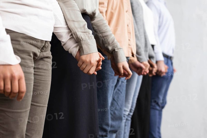 People holding hands group therapy session. Resolution and high quality beautiful photo
