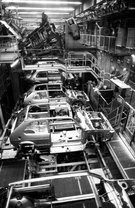Production of the Golf at the VW plant on 10. 05. 1979 in Wolfsburg, Germany, Europe