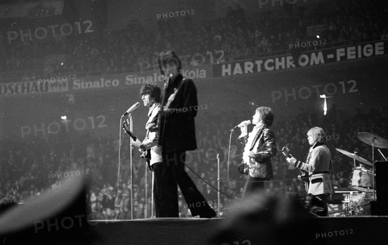 The Rolling Stones' performance in Dortmund's Westfalenhalle in 1966 was accompanied by some fans who got into a frenzy, Germany, Europe