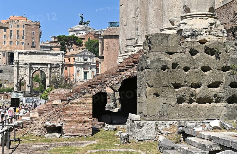 Access stairs to the Antonio and Faustina Temple