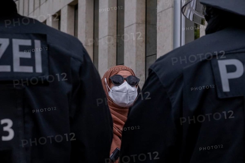 Germany, Berlin, 22 May 2024, Pro-Palestine demonstrators occupy HU building, social science institute of Berlin's Humboldt University, Europe