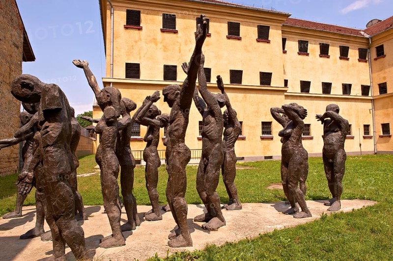 Sculpture group "Parade of the Sacrificied" by Aurel Vlad, at the Gulag Sighet prison which housed high ranking political & religious prisoners held by the Romanian communist regime. Now the Sighet Memorial Museum in memory of the victims of communis