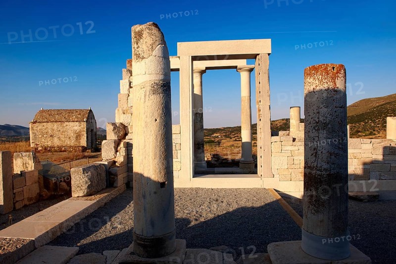 Greek Temple of Dimitras - Naxos Cylcades Islands, Greece, Europe