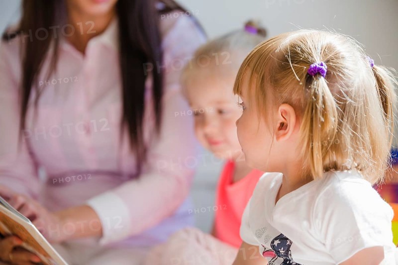 Small kids with nurse preschool