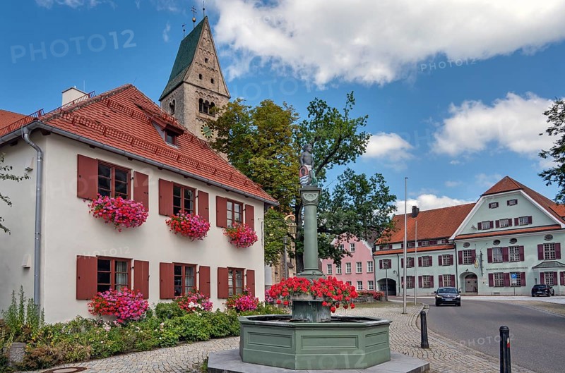 The Mohrenbrunnen, Obergünzburg, Allgäu, Bavaria, Germany, Europe