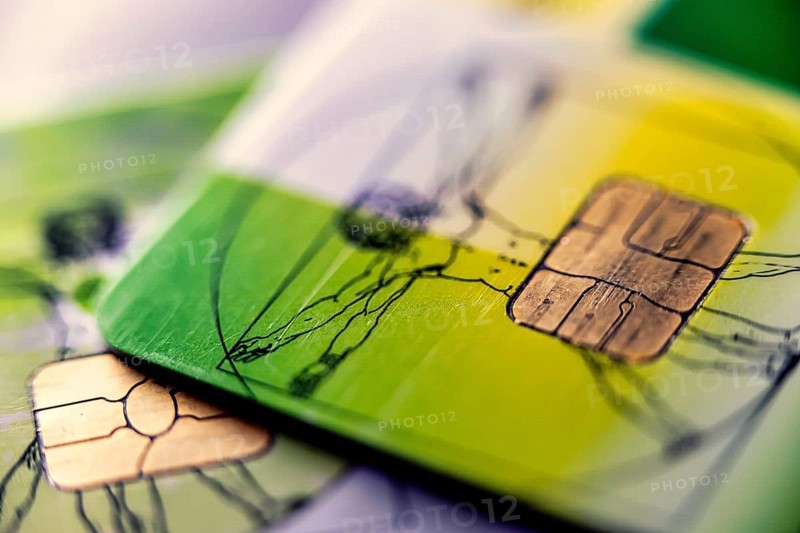 Electronic health card for health insurance policyholders, detail, Germany, Europe