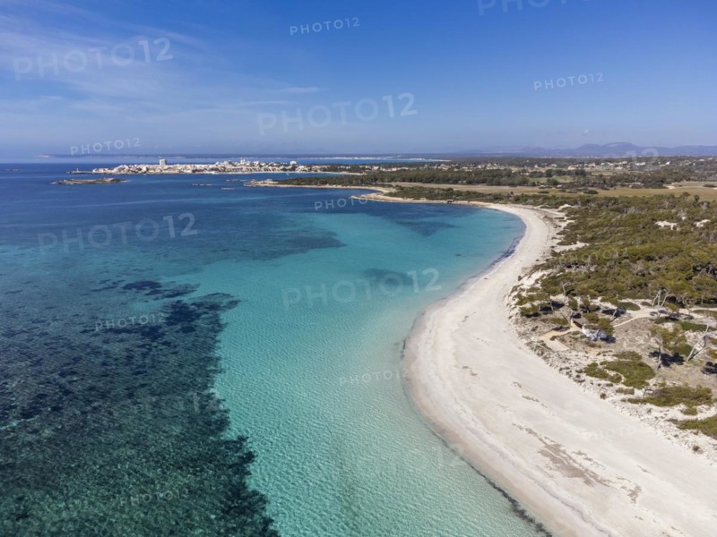 Es Carbo beach, Virgin sand beach without people, Ses Salines, Mallorca, Balearic Islands, Spain, Europe