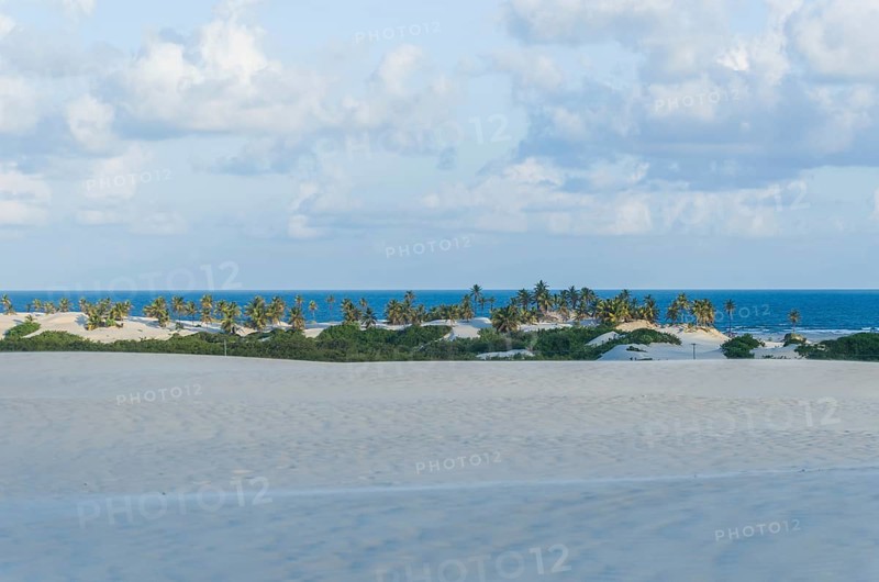 Beautiful view of Mangue Seco in Bahia, small fisherman's beach